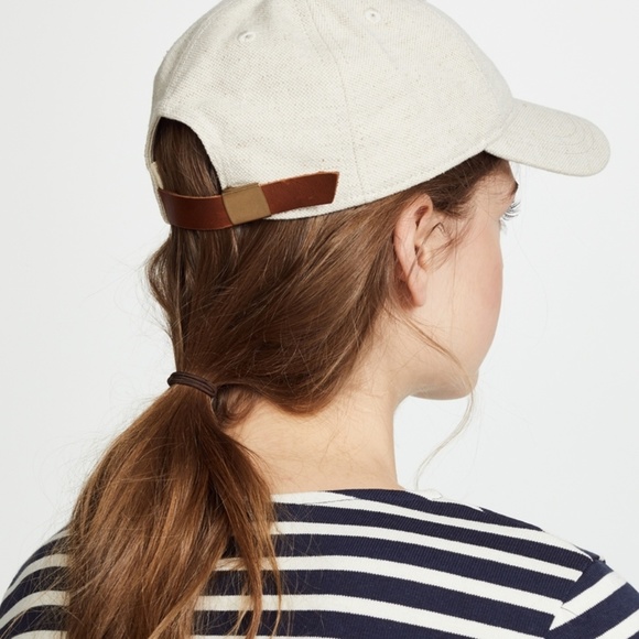 madewell cotton linen baseball cap